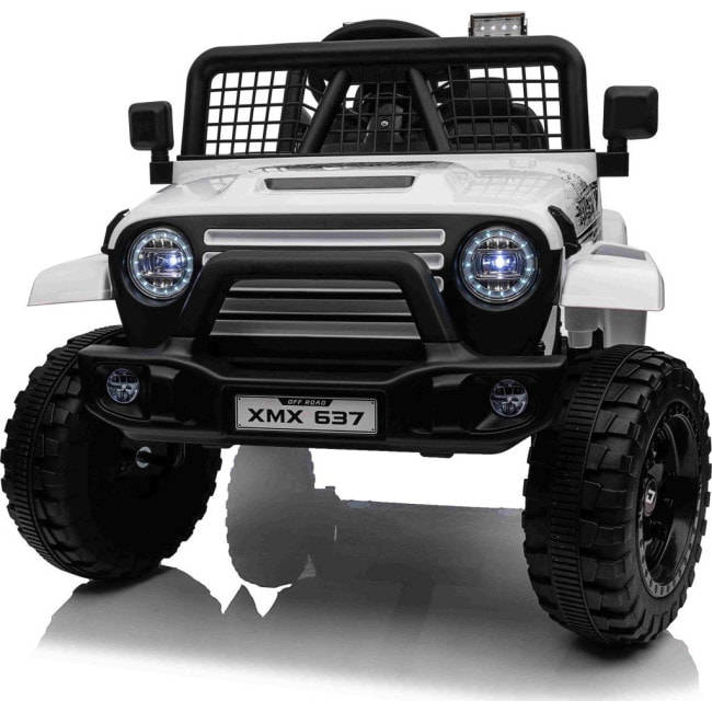 Детский аккумуляторный внедорожник 4х4 СПОРТИВНЫЙ белый