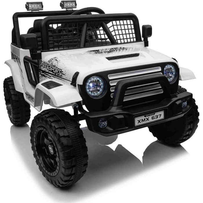 Дитячий акумуляторний позашляховик 4х4 СПОРТИВНИЙ білий