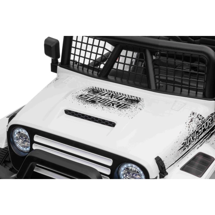 Дитячий акумуляторний позашляховик 4х4 СПОРТИВНИЙ білий