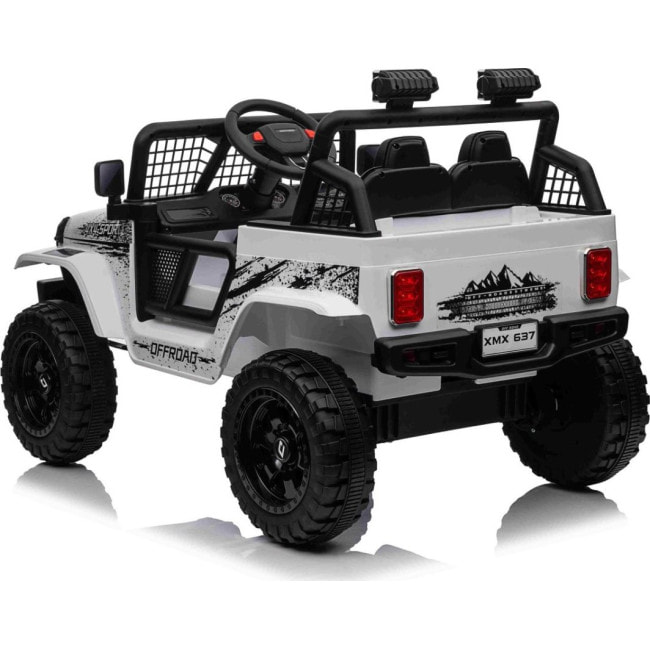 Детский аккумуляторный внедорожник 4х4 СПОРТИВНЫЙ белый