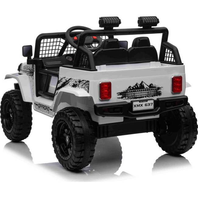 Детский аккумуляторный внедорожник 4х4 СПОРТИВНЫЙ белый