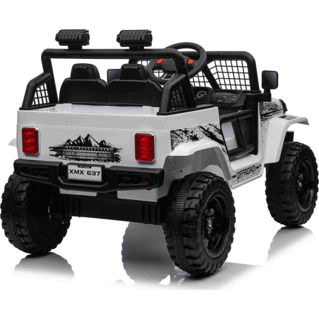 Детский аккумуляторный внедорожник 4х4 СПОРТИВНЫЙ белый