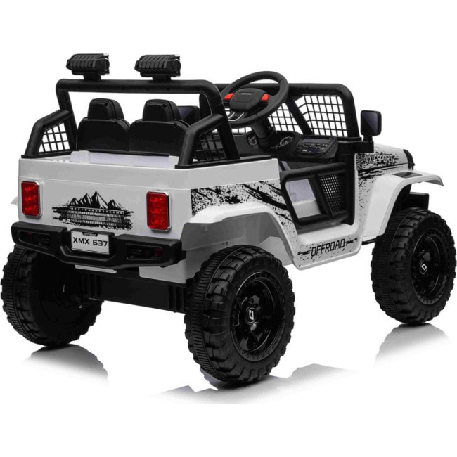 Детский аккумуляторный внедорожник 4х4 СПОРТИВНЫЙ белый