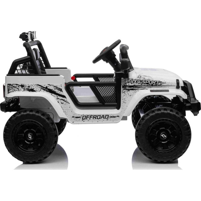 Детский аккумуляторный внедорожник 4х4 СПОРТИВНЫЙ белый
