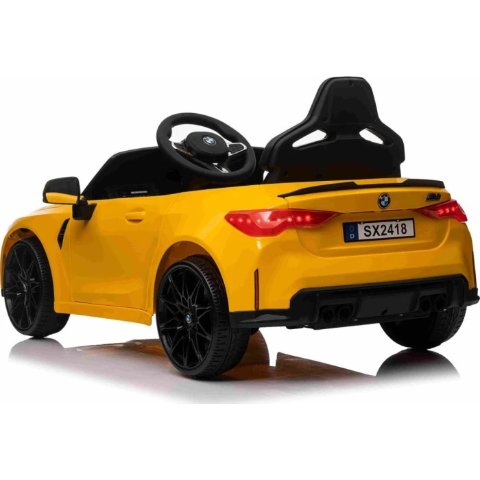 Детская аккумуляторная машинка BMW M4 Желтая