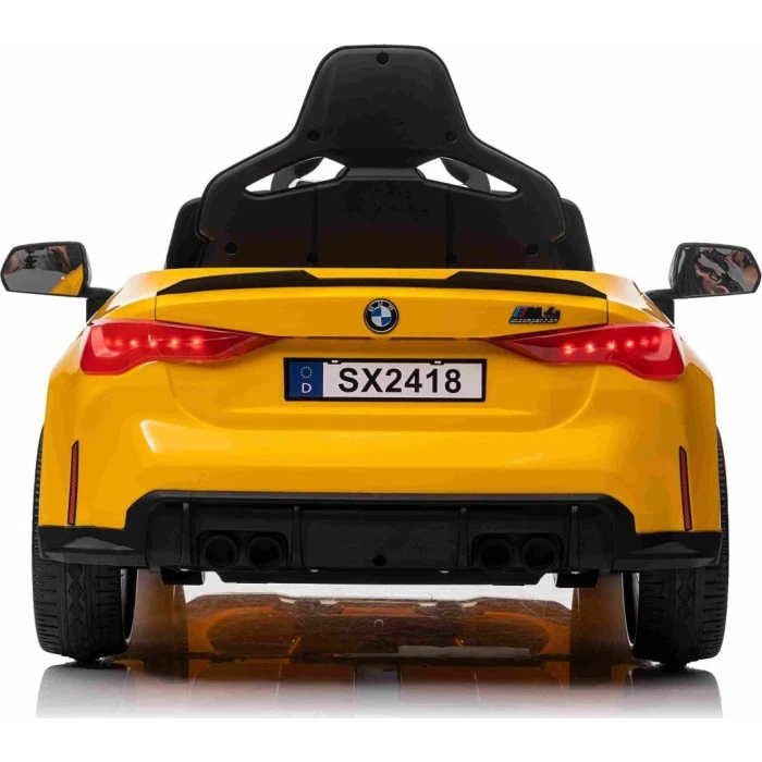 Детская аккумуляторная машинка BMW M4 Желтая