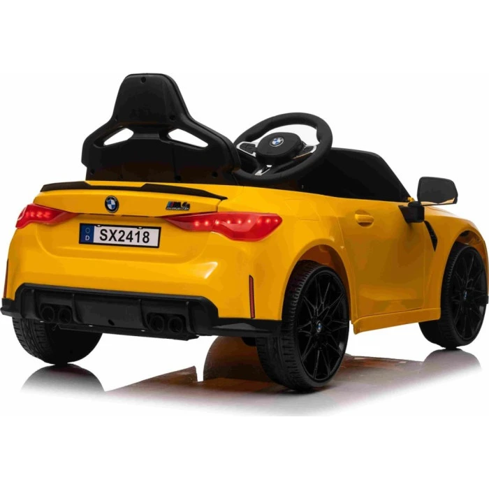 Детская аккумуляторная машинка BMW M4 Желтая
