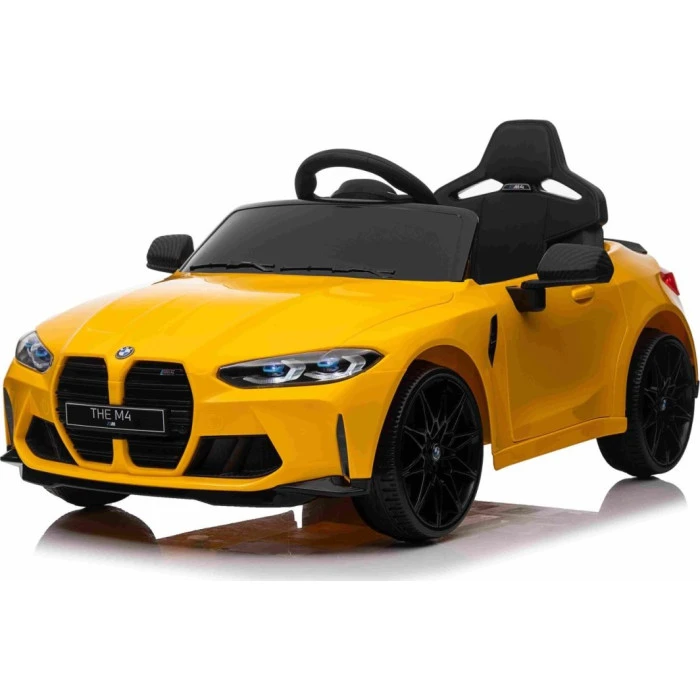 Детская аккумуляторная машинка BMW M4 Желтая