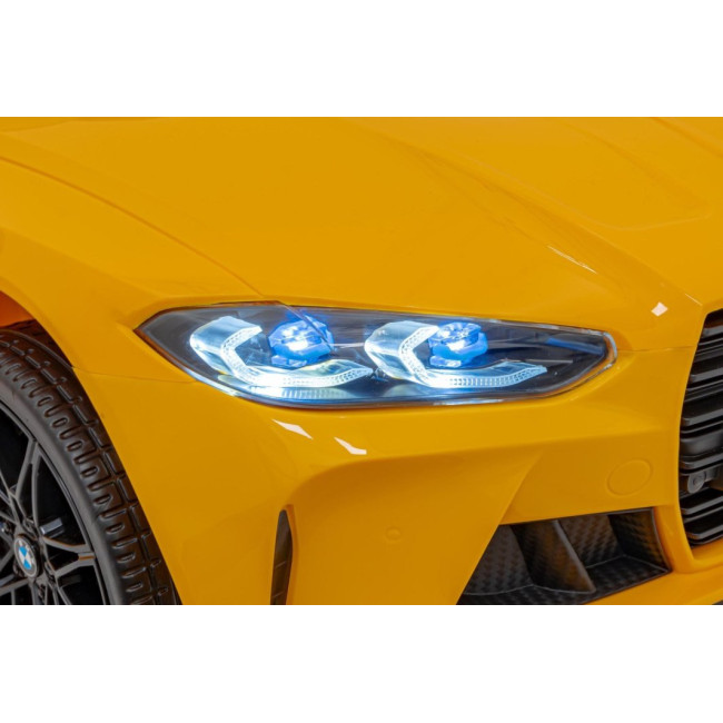 Детская аккумуляторная машинка BMW M4 Желтая