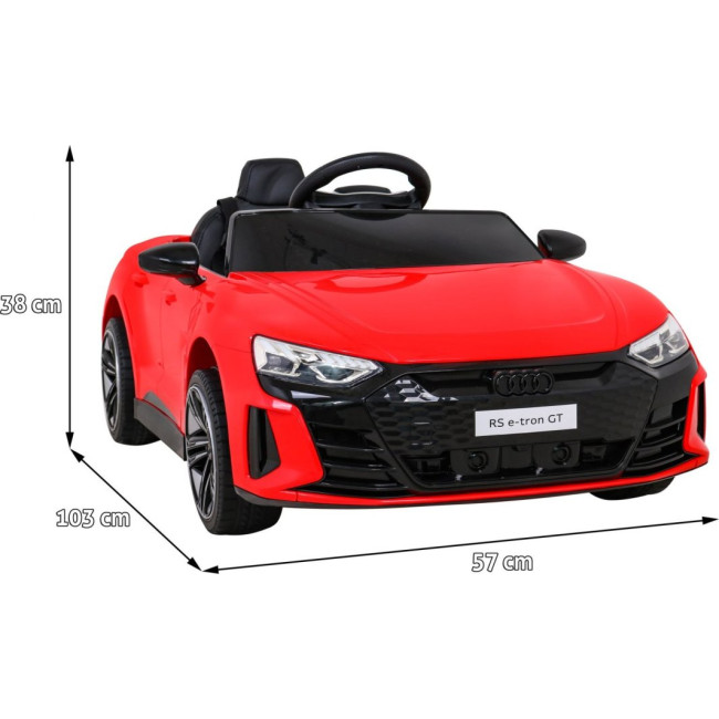 Детская аккумуляторная машинка Audi RS E-Tron GT Красная
