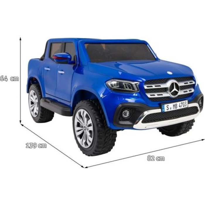 Дитяча акумуляторна машинка Mercedes Benz X-Class Синя