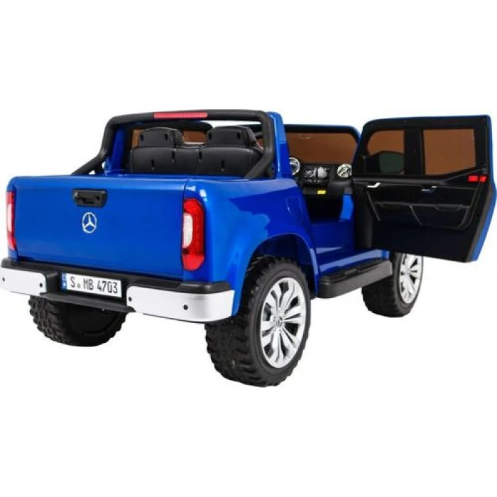 Дитяча акумуляторна машинка Mercedes Benz X-Class Синя
