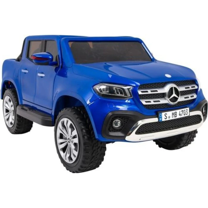 Дитяча акумуляторна машинка Mercedes Benz X-Class Синя
