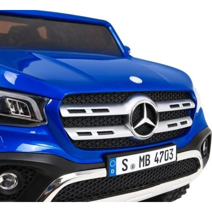 Дитяча акумуляторна машинка Mercedes Benz X-Class Синя