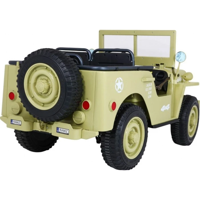 Детская аккумуляторная военная машина Retro Strong