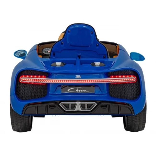 Детская аккумуляторная машинка Bugatti Chiron Синяя