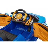 Детская аккумуляторная машинка Bugatti Chiron Синяя