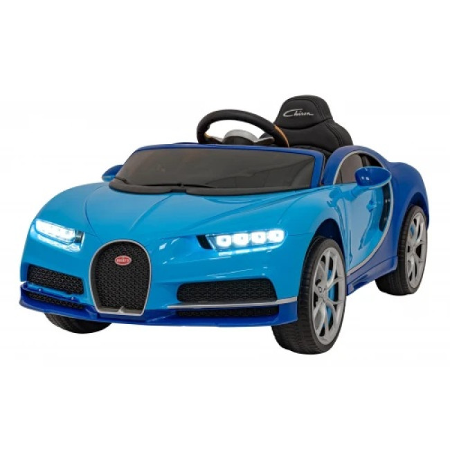 Детская аккумуляторная машинка Bugatti Chiron Синяя