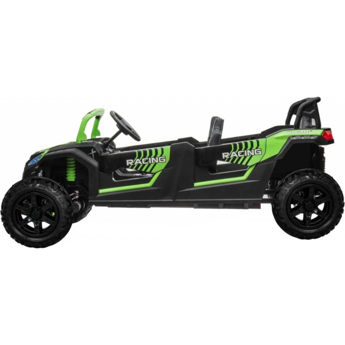 Детская аккумуляторная машинка Багги ATV RACING UTV2000 с литий-ионным аккумулятором, зеленая