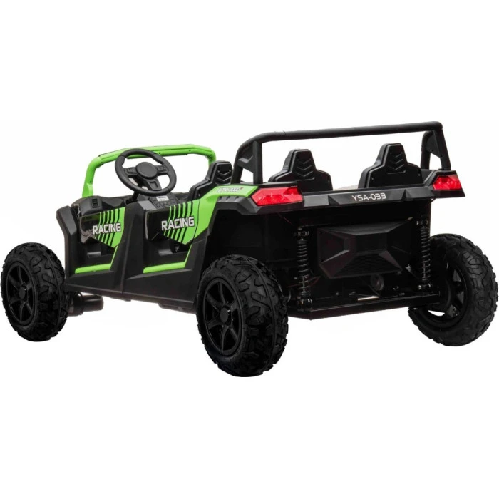 Детская аккумуляторная машинка Багги ATV RACING UTV2000 с литий-ионным аккумулятором, зеленая