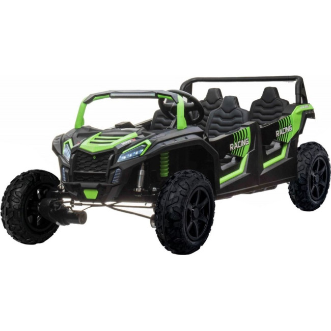 Детская аккумуляторная машинка Багги ATV RACING UTV2000 с литий-ионным аккумулятором, зеленая