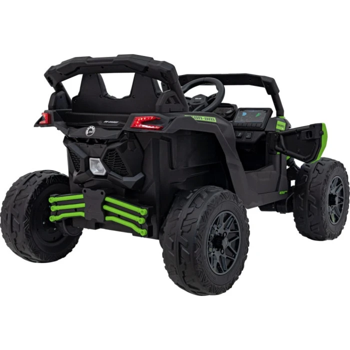 Детский аккумуляторный квадроцикл CAN-AM Maverick Зеленый