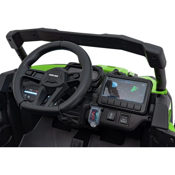 Детский аккумуляторный квадроцикл CAN-AM Maverick Зеленый