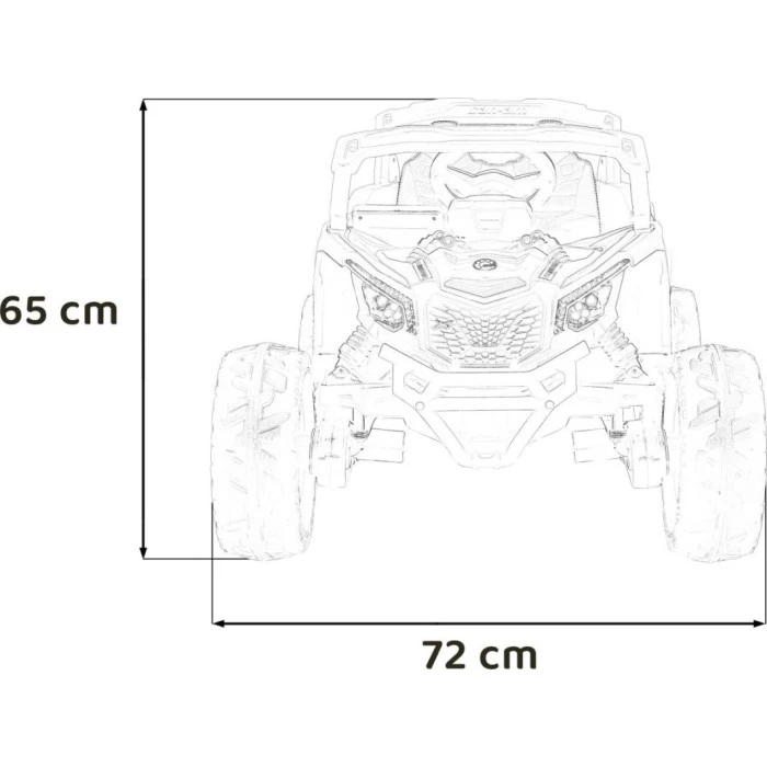 Детский аккумуляторный квадроцикл CAN-AM Maverick Зеленый
