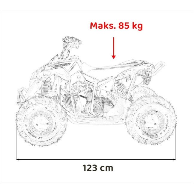Детский аккумуляторный квадроцикл RENEGADE HIPERFECT 110CC Зеленый