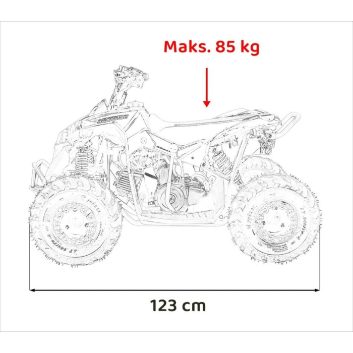 Дитячий акумуляторний квадроцикл RENEGADE HIPERFECT 110CC Зелений