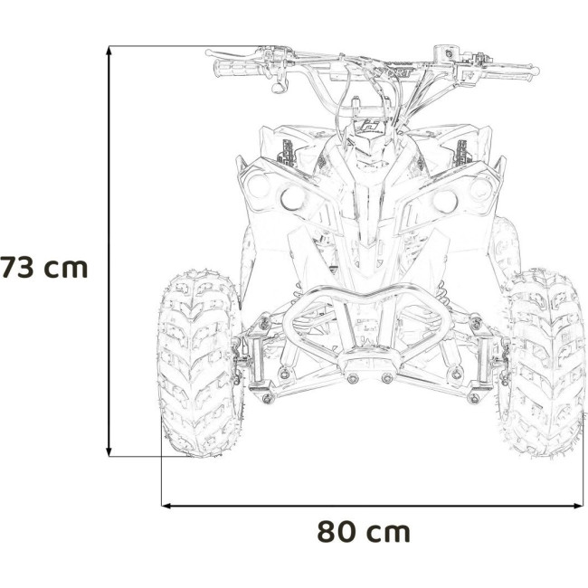 Детский аккумуляторный квадроцикл RENEGADE HIPERFECT 110CC Зеленый