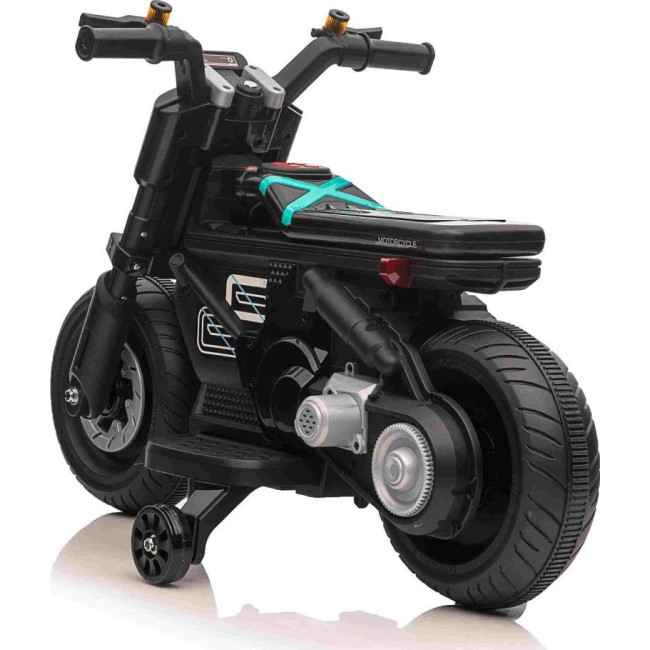 Дитячий акумуляторний мотоцикл Motorek Future 88 Чорний