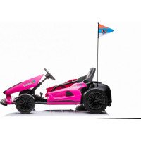 Дитячий акумуляторний картинг Speed ​​​​7 Drift King Рожевий