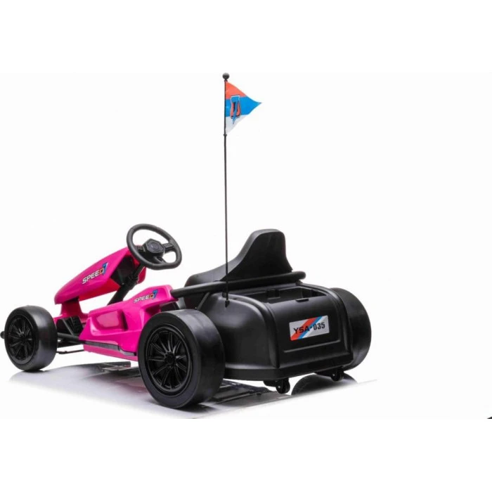 Дитячий акумуляторний картинг Speed ​​​​7 Drift King Рожевий