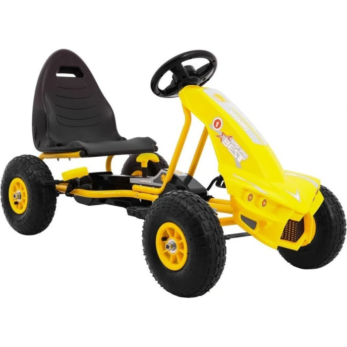Дитячий педальний картинг Чемпіон 3+ Жовтий