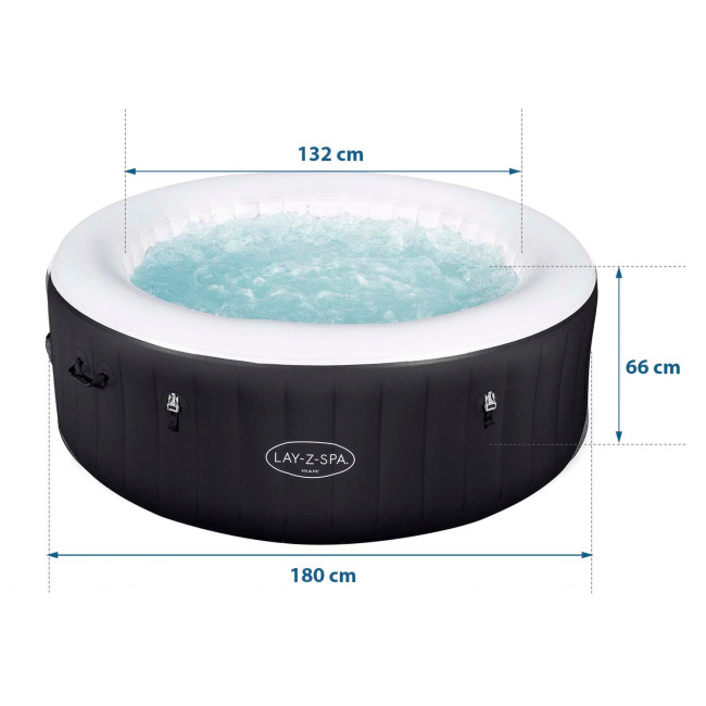 Джакузі-SPA надувне BESTWAY LAY-Z-SPA Miami 4-місне