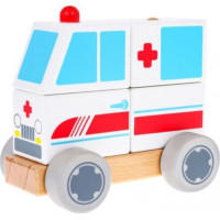 Дитяча машинка швидкої допомоги дерев'яна