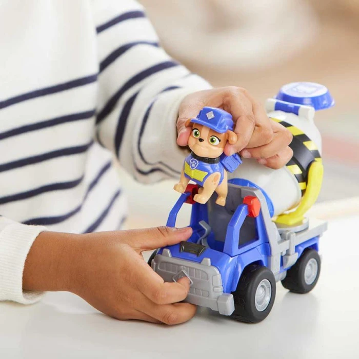 Машинка детская Spin Master Базовый строительный автомобиль с фигуркой Микса "Щенячий патруль"