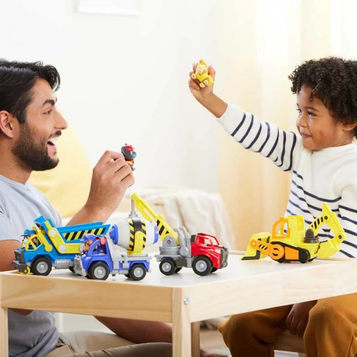 Машинка детская Spin Master Базовый строительный автомобиль с фигуркой Микса "Щенячий патруль"