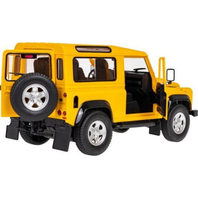 Land Rover Defender желтый RASTAR модель 1:14 Пульт авто + Пульт 2,4 ГГц + Дверь открывается вручную