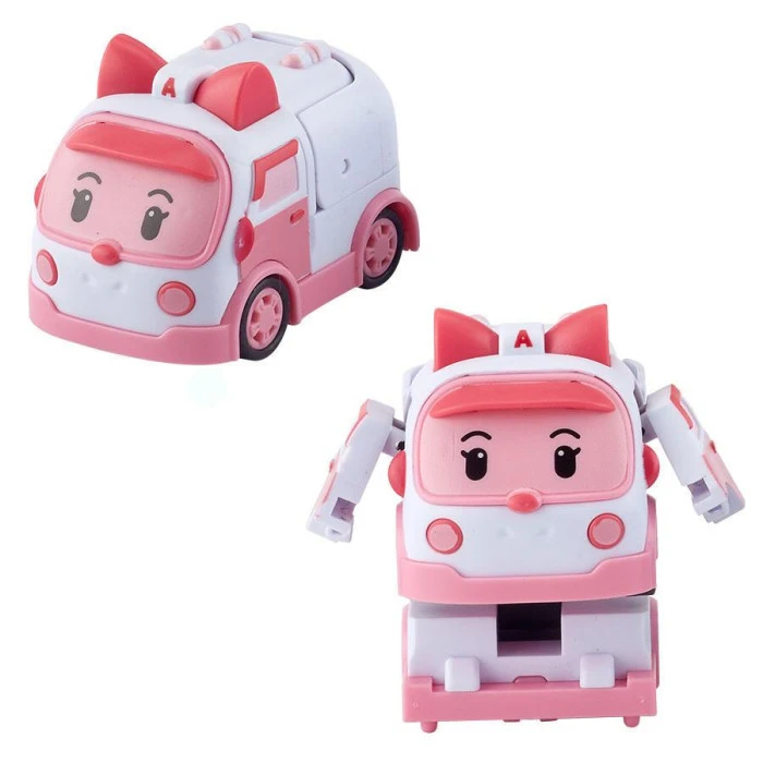 Машинки детские Roi Visual Мини спасатели-трансформеры Делюкс 6 шт