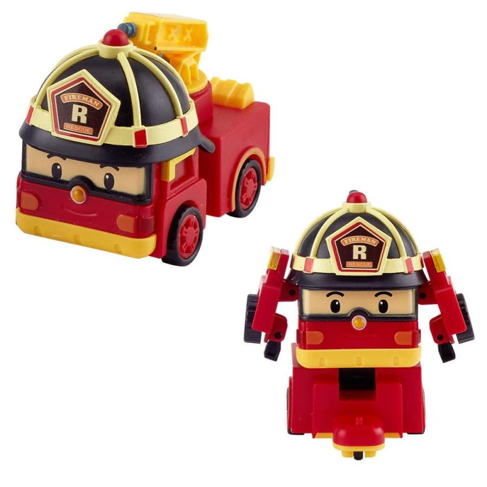 Машинки детские Roi Visual Мини спасатели-трансформеры Делюкс 6 шт