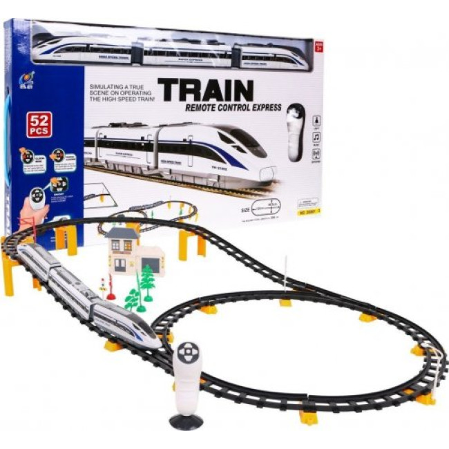 Детская гоночная трасса с поездом на 52 элемента