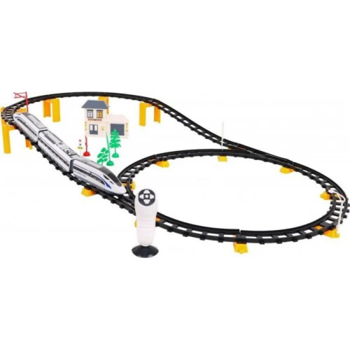 Дитяча гоночна траса з поїздом на 52 елементи