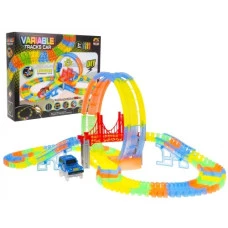 Детская гоночная трасса для детей 3+ флуоресцентная