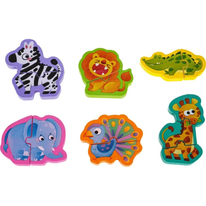 Детская деревянная доска Пазл Сафари ZDR.G1017-8
