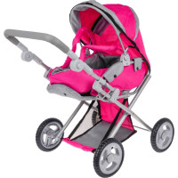 Дитяча іграшкова коляска 2в1 рожева ZDZ.FL8166-1