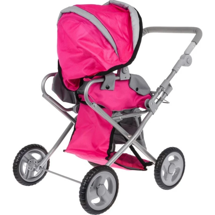 Дитяча іграшкова коляска 2в1 рожева ZDZ.FL8166-1