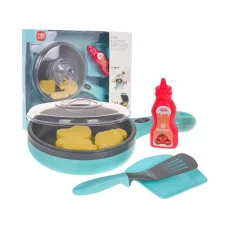 Детская игрушечная сковорода со световой и звуковой функцией + аксессуары