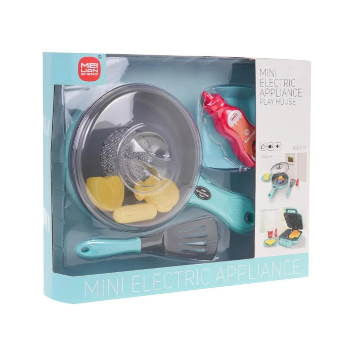 Детская игрушечная сковорода со световой и звуковой функцией + аксессуары